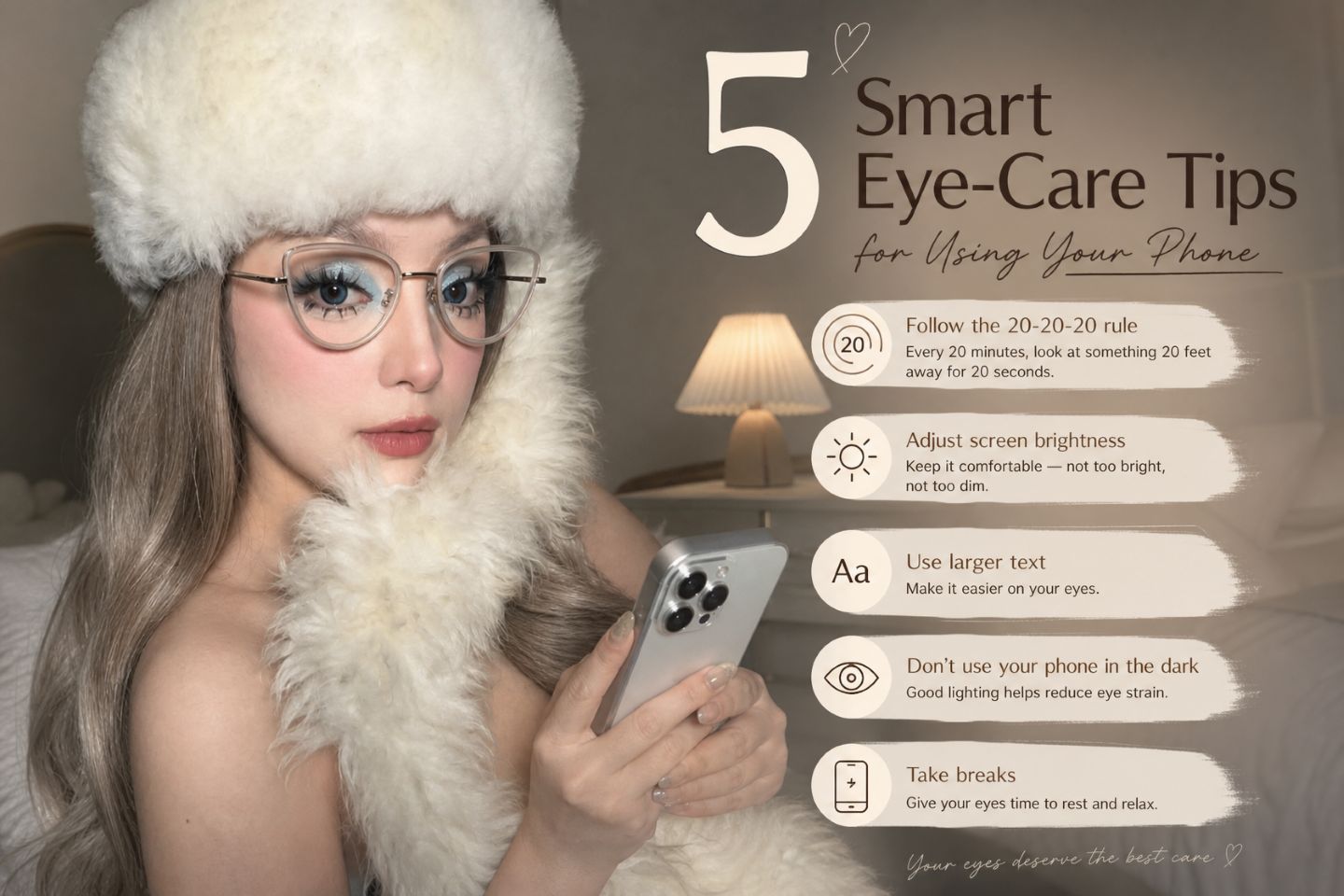 5 Smart Eye-Care Tips for Using Your Phone