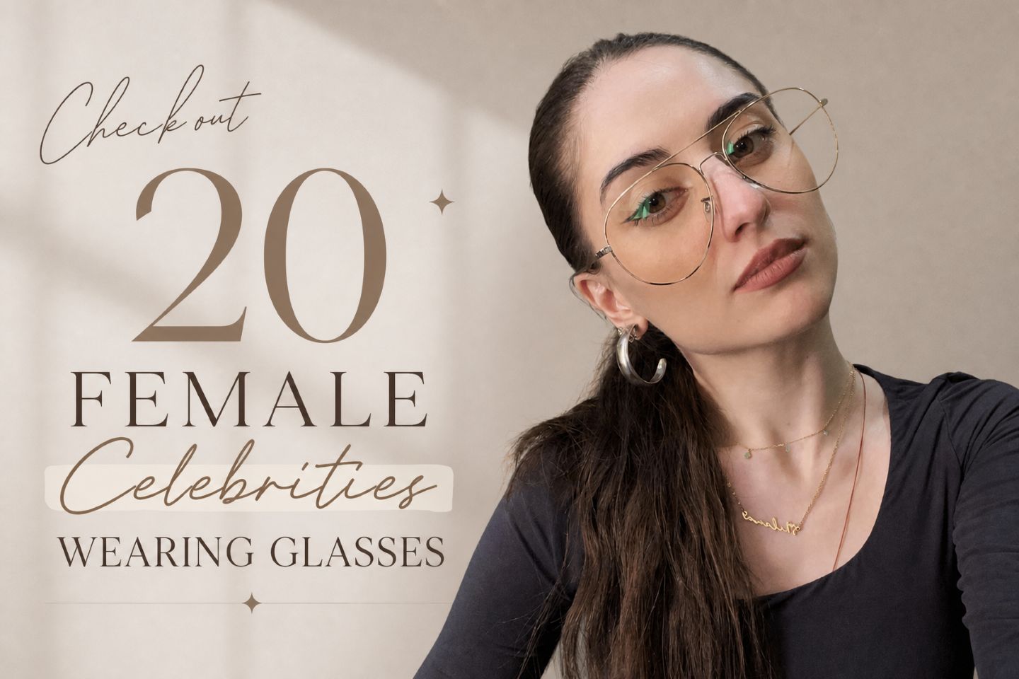 Check out 20 Female Celebrities Wearing Glasses