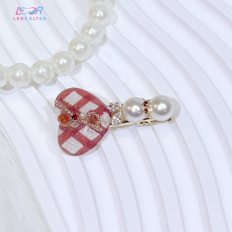 Schwarze Punkte Brillenkette