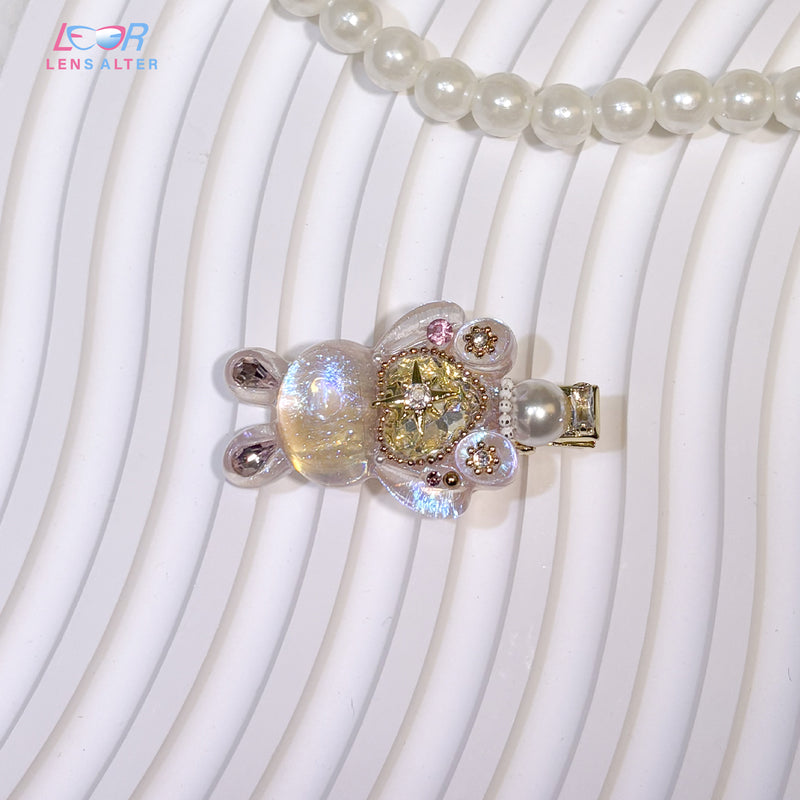 Schwarze Punkte Brillenkette