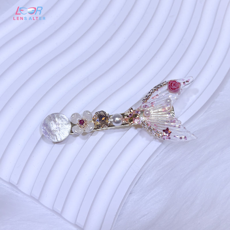 Rose Mermaid Tail Clip
